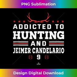 Deer Hunting and Jeimer Candelario Chicago MLBPA Tank Top - Sophisticated PNG Sublimation File - Animate Your Creative Concepts