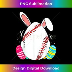 baseball bunny ears eggs easter day baseball lovers gifts - futuristic png sublimation file - challenge creative boundaries