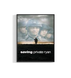 Saving Private Ryan Movie 1998 Poster Vintage 90s