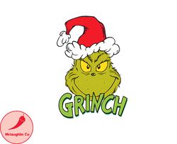 Grinch Christmas SVG, christmas svg, grinch svg, grinchy green svg, funny grinch svg, cute grinch svg, santa hat svg 12
