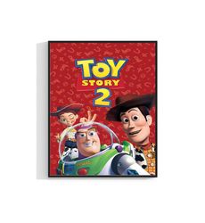Toy Story 2 90S Vintage Movie Poster Print
