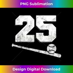Vintage Baseball Jersey Number 25 T- Player Number - Edgy Sublimation Digital File - Craft with Boldness and Assurance
