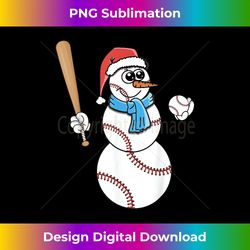 baseball snowman snow christmas xmas kids men women - eco-friendly sublimation png download - channel your creative rebel