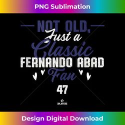 Not Old Just a Classic Fernando Abad Fan Colorado MLBPA Tank Top - Edgy Sublimation Digital File - Infuse Everyday with a Celebratory Spirit