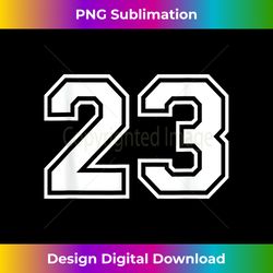 Number 23 - Classic Sublimation PNG File - Ideal for Imaginative Endeavors