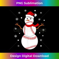 christmas baseball snowman kids christmas baseball women men - sleek sublimation png download - access the spectrum of sublimation artistry