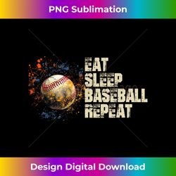 Eat Sleep Baseball Repeat Baseball Player Funny Baseball - Crafted Sublimation Digital Download - Ideal for Imaginative Endeavors