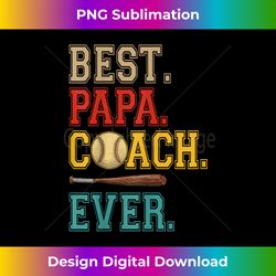 Vintage Dad Coach Ever Costume Baseball Player Coach - Sleek Sublimation PNG Download - Reimagine Your Sublimation Pieces
