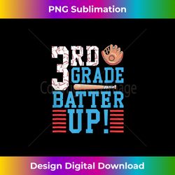 3rd Grade Back To School 3rd Grade Batter Up Baseball - Bohemian Sublimation Digital Download - Reimagine Your Sublimation Pieces