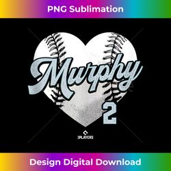 Baseball Heart Tom Murphy Seattle MLBPA Tank Top - Innovative PNG Sublimation Design - Ideal for Imaginative Endeavors