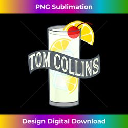 Tom Collins Gin Drink Bartender Classic Cocktail Mixologist - Innovative PNG Sublimation Design - Challenge Creative Boundaries