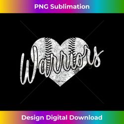 Warriors Baseball Softball High School Team Mascot Mom Tank Top - Urban Sublimation PNG Design - Chic, Bold, and Uncompromising