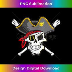Pirate Baseball Skull Fans Of Pittsburgh Tank Top - Vibrant Sublimation Digital Download - Elevate Your Style with Intricate Details