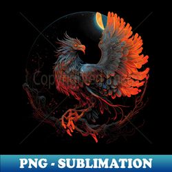 phoenix in red - Premium Sublimation Digital Download - Capture Imagination with Every Detail