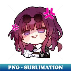 Honkai Star Rail Chibi Kafka - Modern Sublimation PNG File - Instantly Transform Your Sublimation Projects