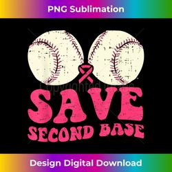 Save Baseball Boobs Softball Funny Breast Cancer Women - Contemporary PNG Sublimation Design - Chic, Bold, and Uncompromising