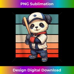 panda animal lover sports batter athlete baseball tank top - bohemian sublimation digital download - ideal for imaginative endeavors