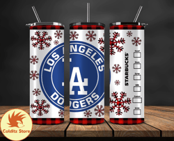 Los Angeles Dodgers Png,Christmas MLB Tumbler Png , MLB Christmas Tumbler Wrap 22