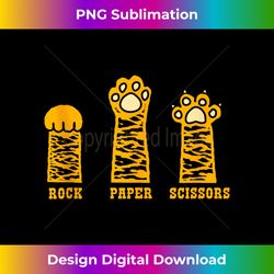 Rock Paper Scissors Hand Game Cute Paw Funny Cat Kids Tank Top - Minimalist Sublimation Digital File - Immerse in Creativity with Every Design