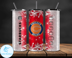 Chicago Bears Christmas Tumbler Png, NFL Merry Christmas Png, NFL, NFL Football Png 39