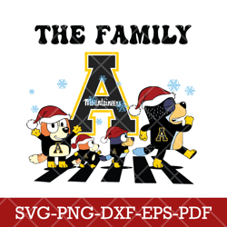 Appalachian State Mountaineers_NCAA Bluey 3NCAA Cut File Vector, Cricut, Silhouette , Clipart Svg Png Dxf Eps  Pdf file