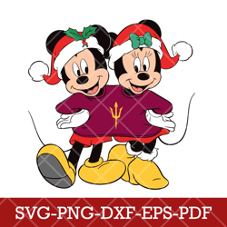 Arizona State Sun Devils_mickey NCAA 8SVG Cricut, Mickey NCAA Team SVG DXF EPS PNG Files