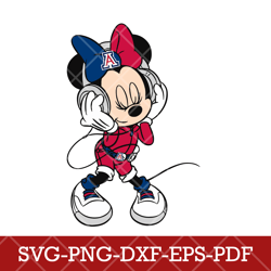 Arizona Wildcats_mickey NCAA 7SVG Cricut, Mickey NCAA Team SVG DXF EPS PNG Files