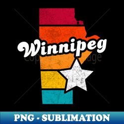 Winnipeg Manitoba Canada Vintage Distressed Souvenir - Exclusive PNG Sublimation Download - Perfect for Personalization