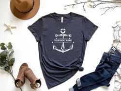 personalized boat name shirt, customized boat shirt, captain shirt, boat owner gift, cruise shirt, boat shirt, boating s