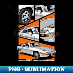 Classic 928 Car - Elegant Sublimation PNG Download - Perfect for Sublimation Art