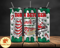 Christmas 20oz Tumbler Wrap PNG, Christmas 3D Inflated Puffy Tumbler Wrap Png, Grinchmas 20oz Png 37