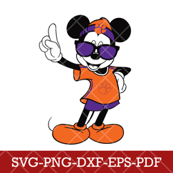 Clemson Tigers_mickey NCAA 2SVG Cricut, Mickey NCAA Team SVG DXF EPS PNG Files