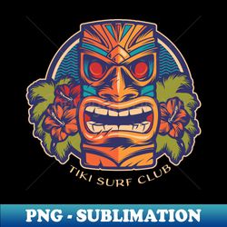 Tropical Tiki Surf Club - PNG Transparent Sublimation File - Stunning Sublimation Graphics