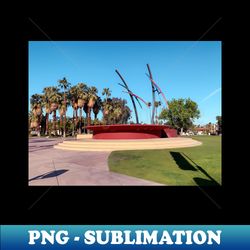 Palm Springs Architectural Fountain - Premium Sublimation Digital Download - Stunning Sublimation Graphics