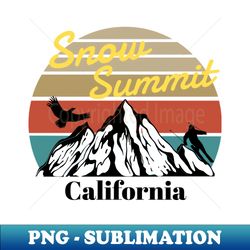 Snow Summit ski - California - Stylish Sublimation Digital Download - Vibrant and Eye-Catching Typography