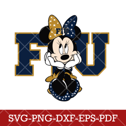Florida International Panthers_mickey NCAA 6SVG Cricut, Mickey NCAA Team SVG DXF EPS PNG Files