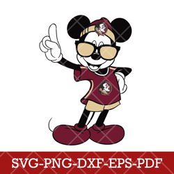 Florida State Seminoles_mickey NCAA 2SVG Cricut, Mickey NCAA Team SVG DXF EPS PNG Files
