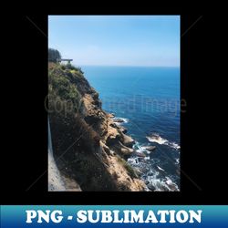 Cliffs at Point Fermin Park - High-Resolution PNG Sublimation File - Boost Your Success with this Inspirational PNG Download