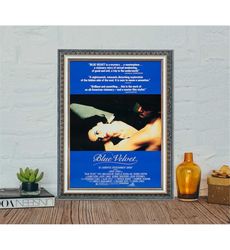 Blue Velvet (1986) Movie Poster, Blue Velvet Classic