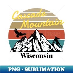 Cascade Mountain ski - Wisconsin - Aesthetic Sublimation Digital File - Create with Confidence
