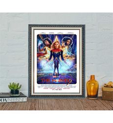 The Marvels Movie Poster, Brie Larson Classic Vintage