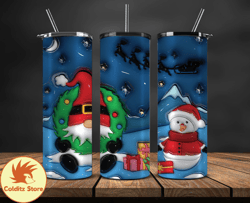 Grinchmas Christmas 3D Inflated Puffy Tumbler Wrap Png, Christmas 3D Tumbler Wrap, Grinchmas Tumbler PNG 21