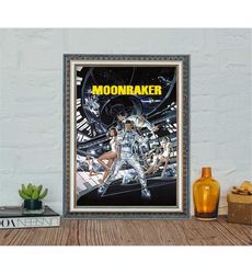 Moonraker (1979) Movie Poster, Moonraker Classic Vintage Movie