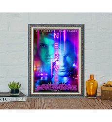 Nerve (2016) Movie Poster, Nerve Classic Fiction Movie