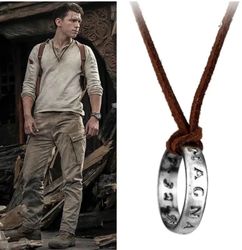 Uncharted 4 Necklace. Nathan Drake Ring. Uncharted Ring Pendant. Sic Parvis Magna. Greatness from Small Beginnings.