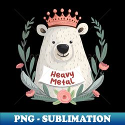 Heavy Metal Bear - Exclusive Sublimation Digital File - Perfect for Sublimation Art