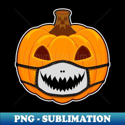 Pumpkin Halloween with King Mask - Exclusive PNG Sublimation Download - Enhance Your Apparel with Stunning Detail
