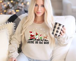 Jingle All The Way Sweatshirt , Christmas Squad Apparel, Holiday Festive Sweatshirt , Joyful Christmas Sweat, Jingle Chr