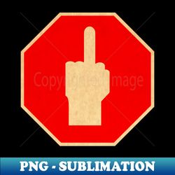 Middle finger retro - High-Quality PNG Sublimation Download - Enhance Your Apparel with Stunning Detail
