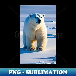 polar bear - png sublimation digital download - stunning sublimation graphics